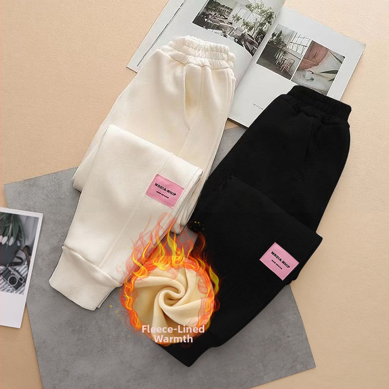 Pantaloni pentru fete pentru primăvară și toamnă, pantaloni casual largi pentru copii, pantaloni sport eleganți pentru fete, model nou 2024