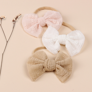 Nauja tarpvalstybinė vaikiška plaukų juosta, europietiška ir amerikietiška kūdikių marlės kaspino plaukų juosta, siaura nailono galvos juosta, plaukų aksesuarai