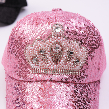 Novi dječji mrežasti šešir krunske princeze, ljetni vanjski šešir za sunce sa šljokicama, prekogranična opskrba dječjim mrežastim šeširom za sunce