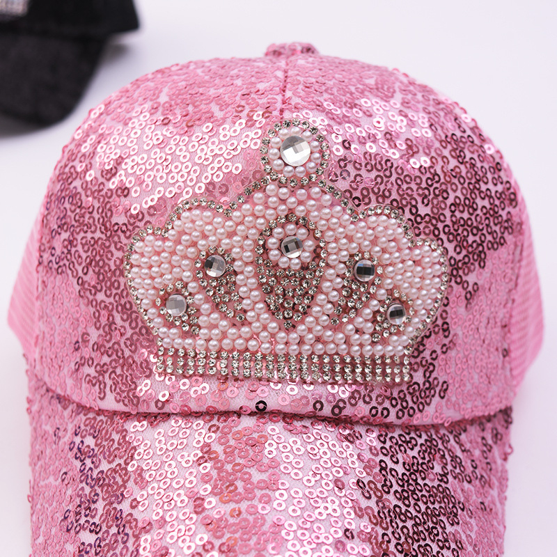 Novi dječji mrežasti šešir krunske princeze, ljetni vanjski šešir za sunce sa šljokicama, prekogranična opskrba dječjim mrežastim šeširom za sunce