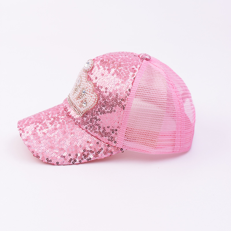 Novi dječji mrežasti šešir krunske princeze, ljetni vanjski šešir za sunce sa šljokicama, prekogranična opskrba dječjim mrežastim šeširom za sunce