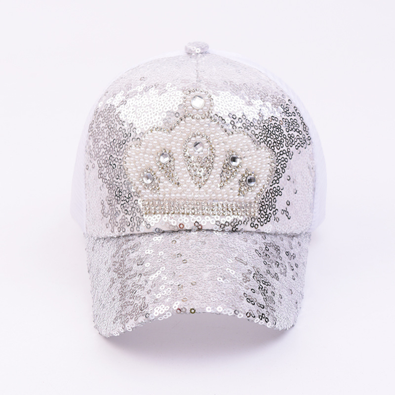 Novi dječji mrežasti šešir krunske princeze, ljetni vanjski šešir za sunce sa šljokicama, prekogranična opskrba dječjim mrežastim šeširom za sunce