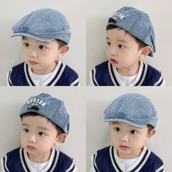 Dječja kapa, proljetna i jesenska kaubojska beretka, kapa za dječake i djevojčice, zaštita od sunca i suncobran, korejska dječja kapa