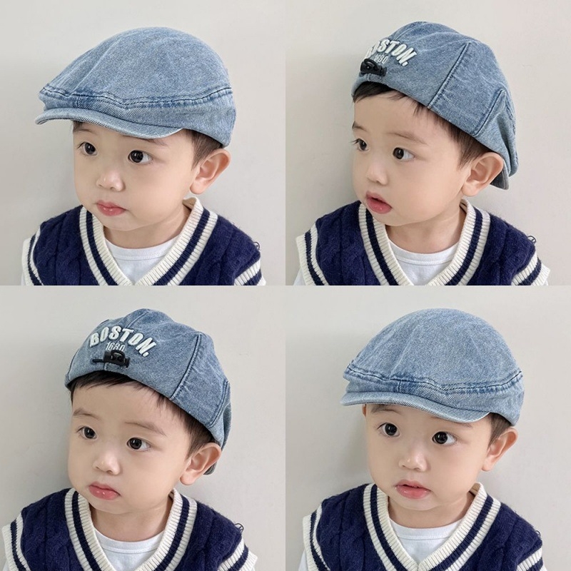Dječja kapa, proljetna i jesenska kaubojska beretka, kapa za dječake i djevojčice, zaštita od sunca i suncobran, korejska dječja kapa