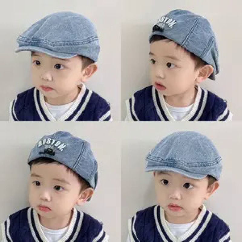 Dječja kapa, proljetna i jesenska kaubojska beretka, kapa za dječake i djevojčice, zaštita od sunca i suncobran, korejska dječja kapa
