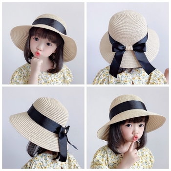 Dječji slamnati šešir, ljetni šešir za roditelje i djecu, suncobran, ribarski šešir za majku i kćer, šešir za plažu s velikim obodom, krema za sunčanje za djevojčice
