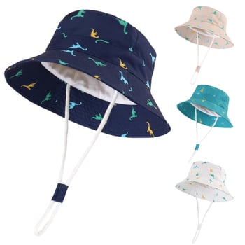 Pălărie de soare pentru copii, nouă primăvară și vară, 2025, în aer liber, pentru bebeluși, mini dinozaur, protecție solară, pălărie reglabilă pentru călătorii