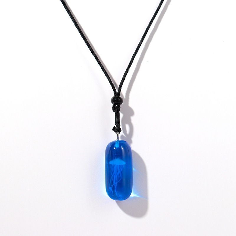 Piiriülesed plahvatused Meduusid Helendav Kaelakee Vaigust Helendav Ripats Lihtne Geomeetriline Niši Ehted Käsitsi Valmistatud Paar