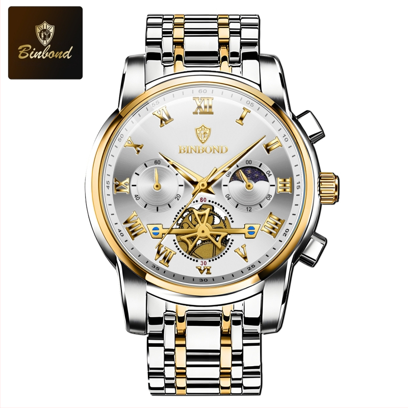 Binbangi kaubamärgiga kellad hulgimüügitootjatelt, helendavad õõnsad veekindlad piiriülesed kvartskellad, meeste kellad, väliskaubanduse meeste kellad