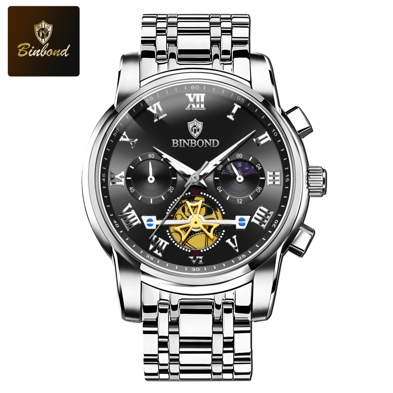 Binbangi kaubamärgiga kellad hulgimüügitootjatelt, helendavad õõnsad veekindlad piiriülesed kvartskellad, meeste kellad, väliskaubanduse meeste kellad