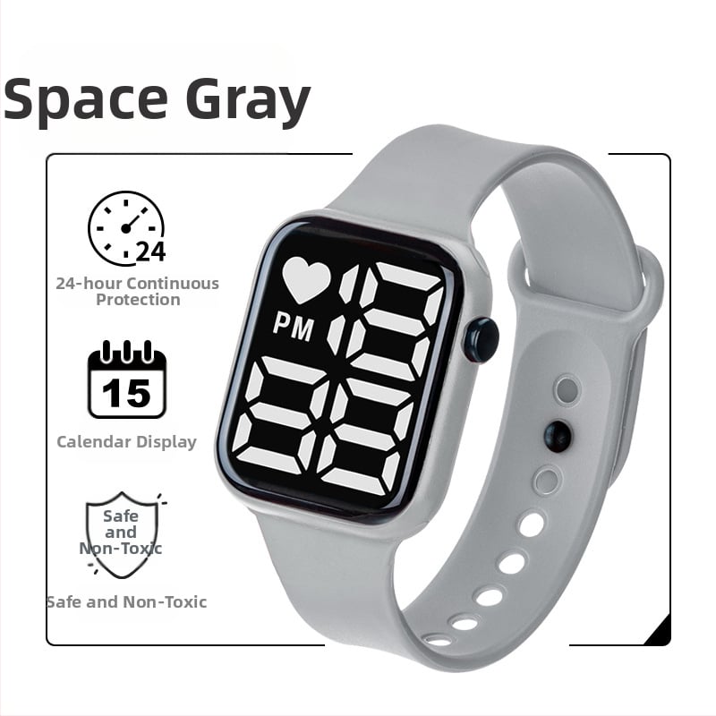 Y1 eksporta e-komercijas karsti pārdots LED digitālais pulkstenis zēniem un meitenēm, bērnu gaismas digitālais pulkstenis, ūdensizturīgs liels ciparnīcas ciparnīca