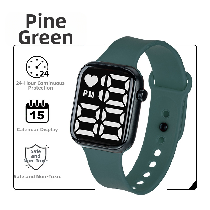 Y1 eksporta e-komercijas karsti pārdots LED digitālais pulkstenis zēniem un meitenēm, bērnu gaismas digitālais pulkstenis, ūdensizturīgs liels ciparnīcas ciparnīca