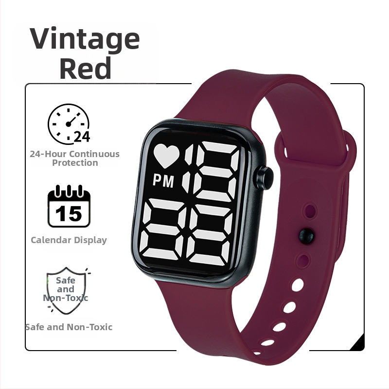 Y1 eksporta e-komercijas karsti pārdots LED digitālais pulkstenis zēniem un meitenēm, bērnu gaismas digitālais pulkstenis, ūdensizturīgs liels ciparnīcas ciparnīca