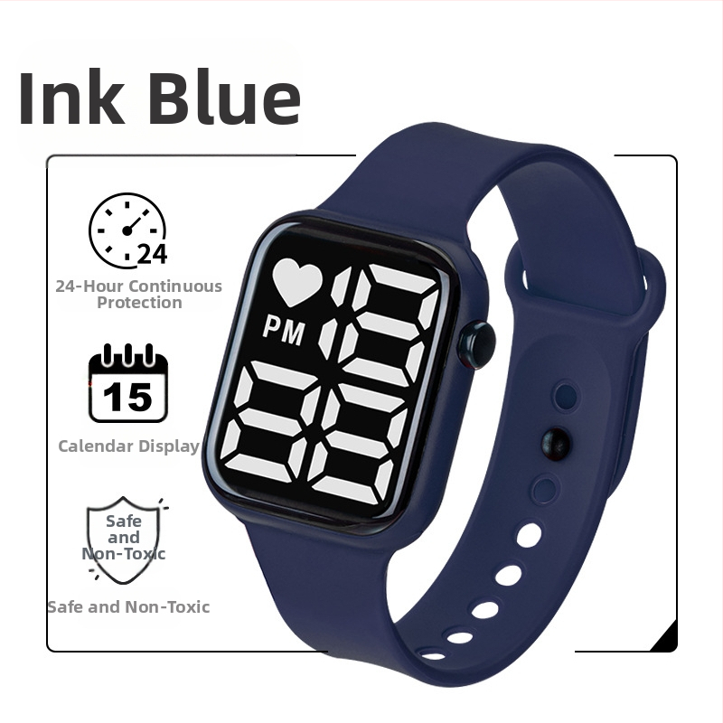 Y1 eksporta e-komercijas karsti pārdots LED digitālais pulkstenis zēniem un meitenēm, bērnu gaismas digitālais pulkstenis, ūdensizturīgs liels ciparnīcas ciparnīca