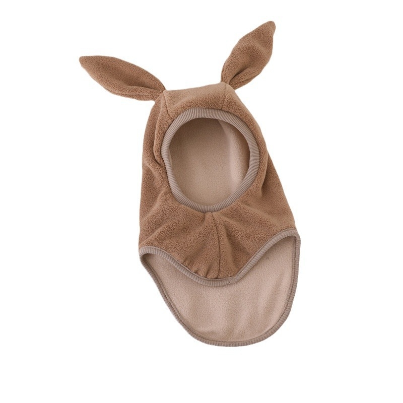 Dječja kapa za jesen i zimu s flis podstavom, slatka zečja uši, zaštita za uši, zaštita za lice, zaštita za vrat, za dječake i djevojčice, debela, hladna i topla