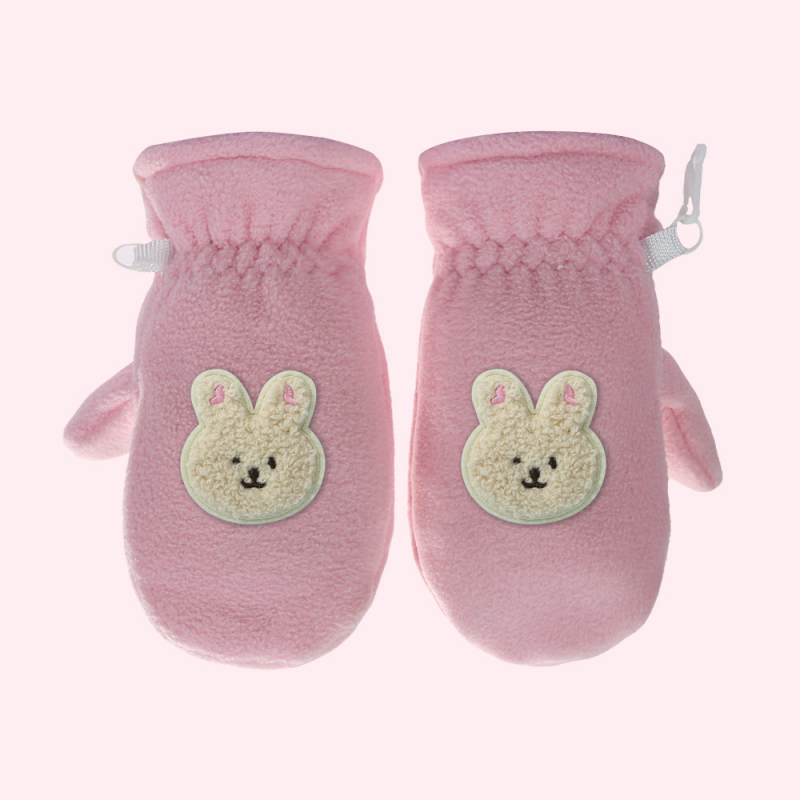 Határokon átnyúló új gyermekkesztyűk gyapjúbéléssel, vastagított fiú kesztyűk téli lányok kesztyűk baba rajzfilm háromdimenziós kesztyűk