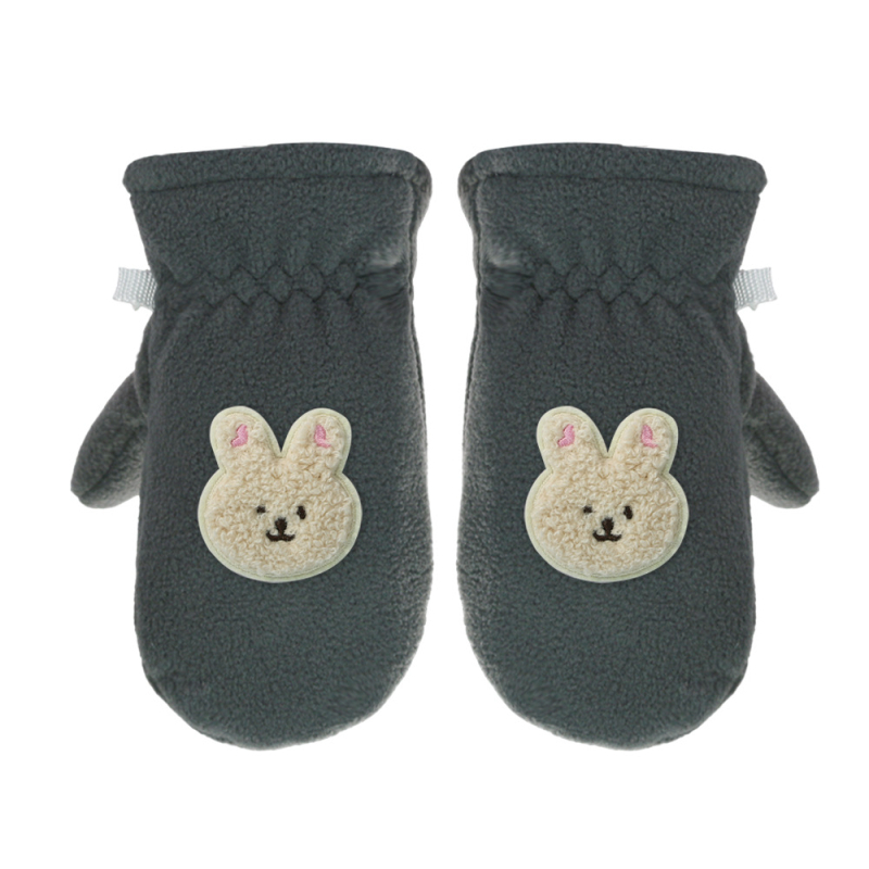Határokon átnyúló új gyermekkesztyűk gyapjúbéléssel, vastagított fiú kesztyűk téli lányok kesztyűk baba rajzfilm háromdimenziós kesztyűk