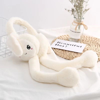 Сладки плюшени сгъваеми топли наушници за момичета и момчета, зимни космати наушници, студоустойчиви регулируеми наушници