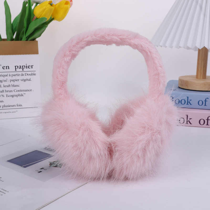Сладки плюшени сгъваеми топли наушници за момичета и момчета, зимни космати наушници, студоустойчиви регулируеми наушници