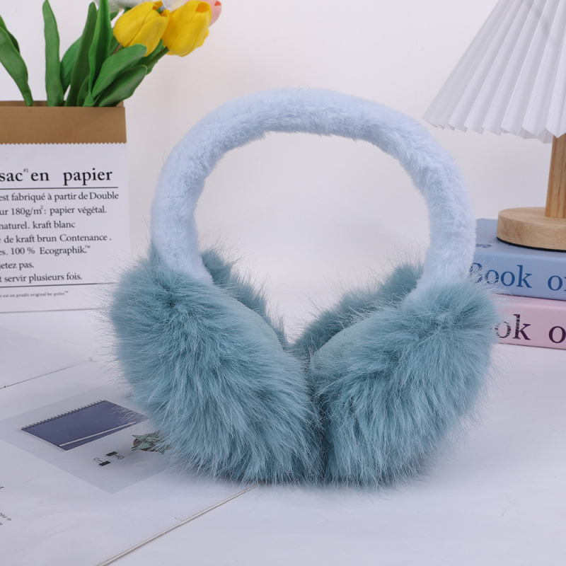 Сладки плюшени сгъваеми топли наушници за момичета и момчета, зимни космати наушници, студоустойчиви регулируеми наушници