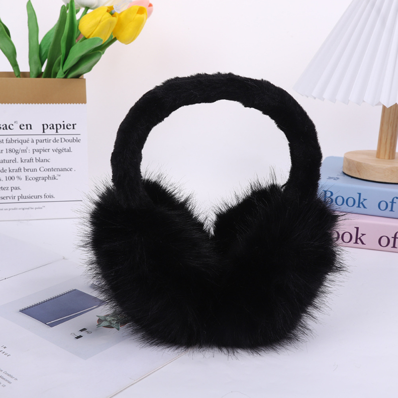 Сладки плюшени сгъваеми топли наушници за момичета и момчета, зимни космати наушници, студоустойчиви регулируеми наушници