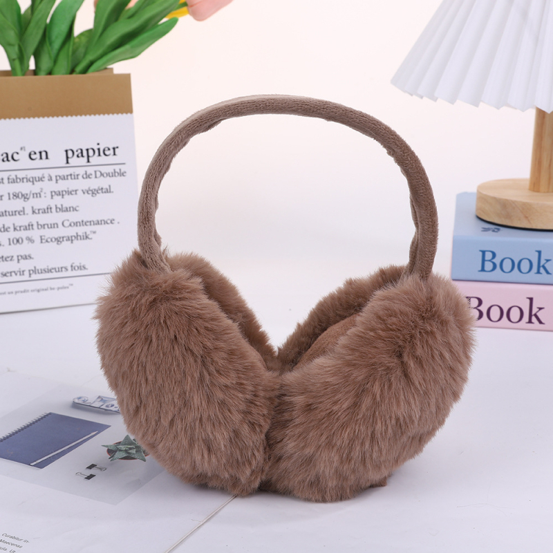 Сладки плюшени сгъваеми топли наушници за момичета и момчета, зимни космати наушници, студоустойчиви регулируеми наушници