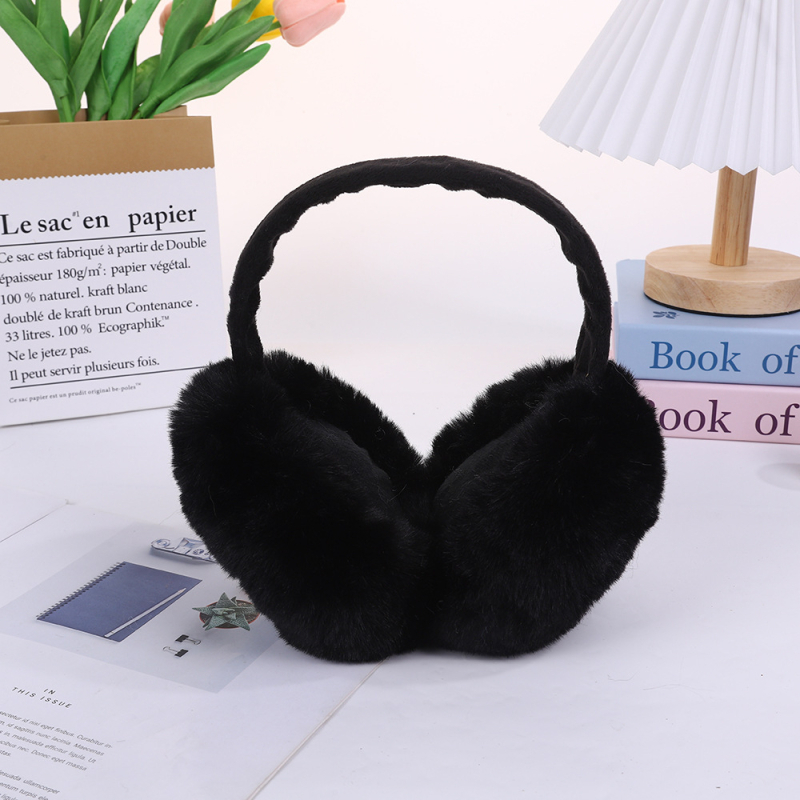 Сладки плюшени сгъваеми топли наушници за момичета и момчета, зимни космати наушници, студоустойчиви регулируеми наушници