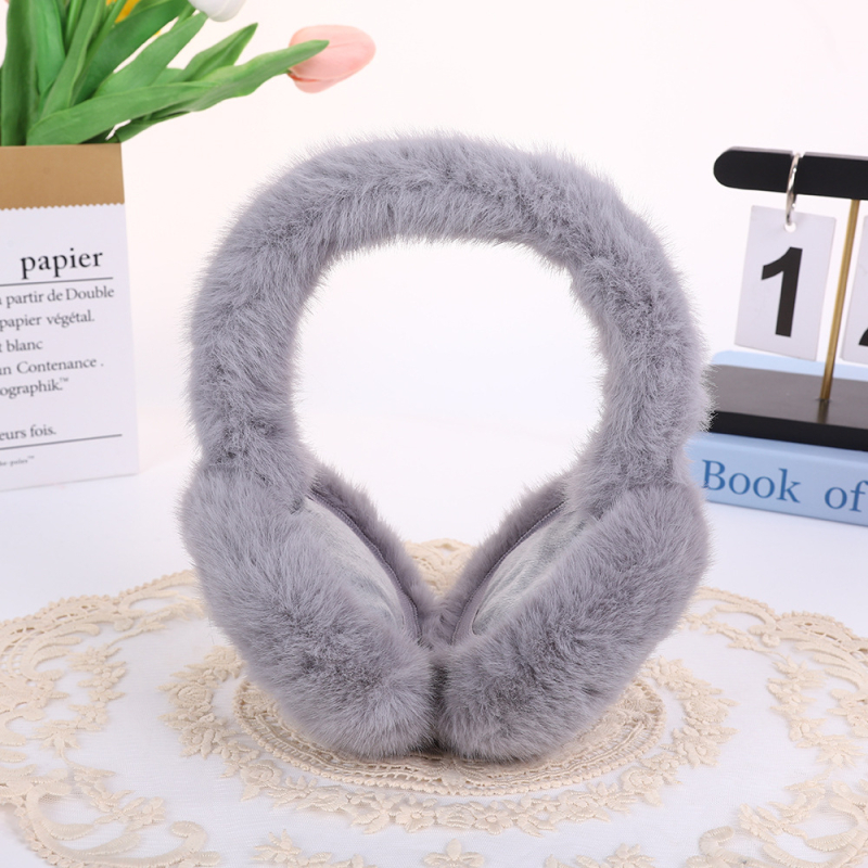 Сладки плюшени сгъваеми топли наушници за момичета и момчета, зимни космати наушници, студоустойчиви регулируеми наушници