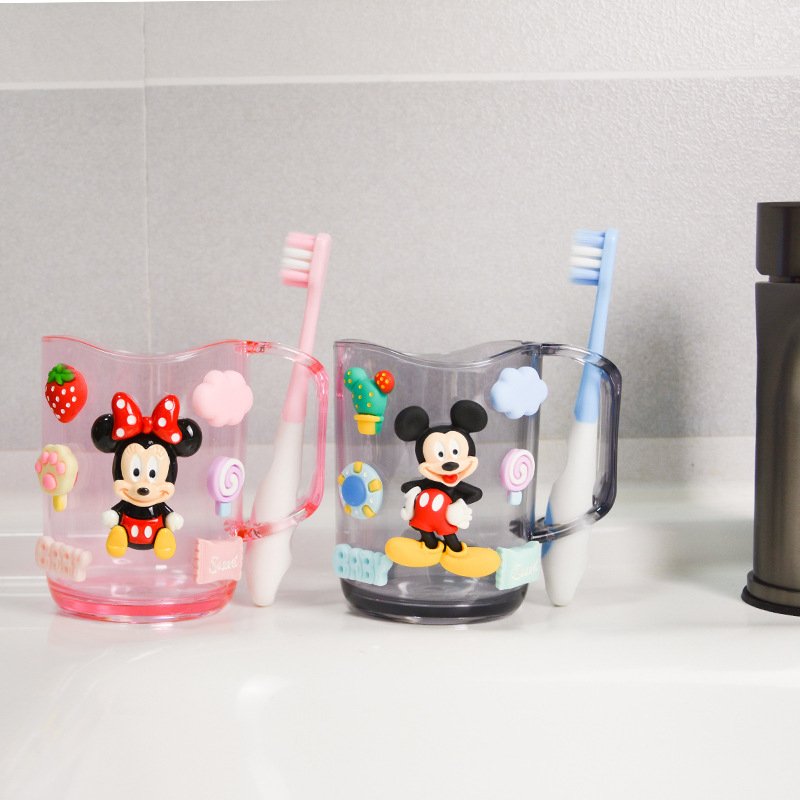 Kūrybingas burnos skalavimo puodelis, šepetėlis, puodelis, mielas plovimo puodelis, animacinis puodelis, kūdikio dantukų stiklainis, berniuko ir mergaitės puodelis, poros puodelis