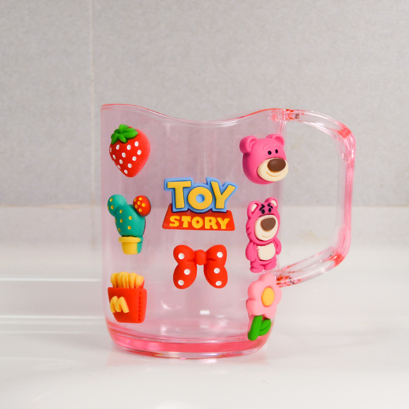 Kūrybingas burnos skalavimo puodelis, šepetėlis, puodelis, mielas plovimo puodelis, animacinis puodelis, kūdikio dantukų stiklainis, berniuko ir mergaitės puodelis, poros puodelis