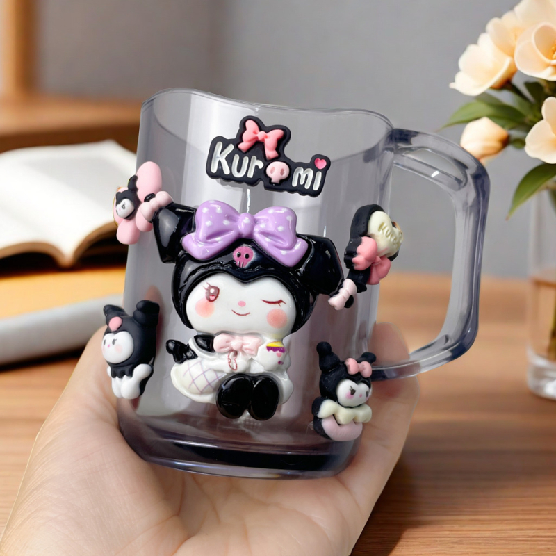 Kūrybingas burnos skalavimo puodelis, šepetėlis, puodelis, mielas plovimo puodelis, animacinis puodelis, kūdikio dantukų stiklainis, berniuko ir mergaitės puodelis, poros puodelis