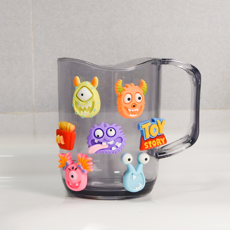 Kūrybingas burnos skalavimo puodelis, šepetėlis, puodelis, mielas plovimo puodelis, animacinis puodelis, kūdikio dantukų stiklainis, berniuko ir mergaitės puodelis, poros puodelis