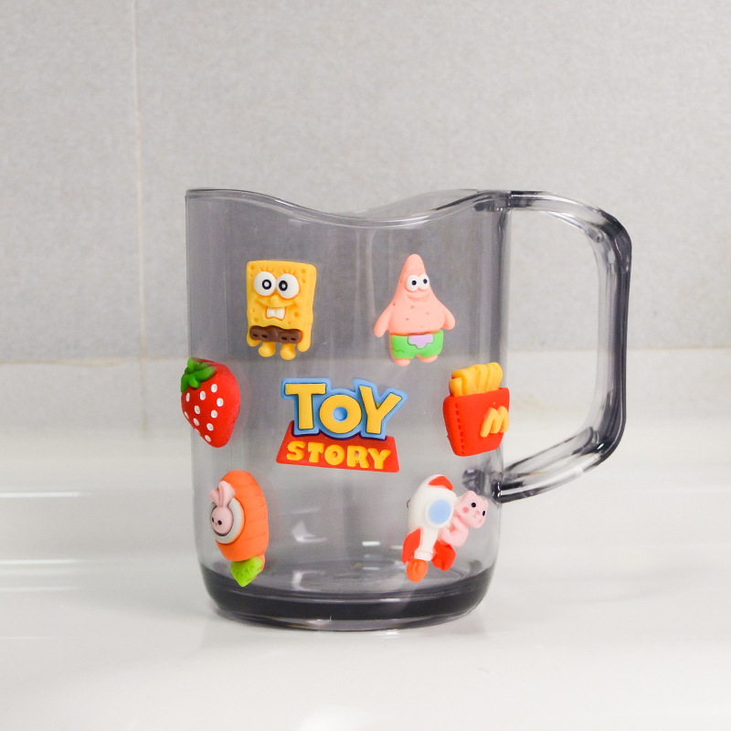 Kūrybingas burnos skalavimo puodelis, šepetėlis, puodelis, mielas plovimo puodelis, animacinis puodelis, kūdikio dantukų stiklainis, berniuko ir mergaitės puodelis, poros puodelis