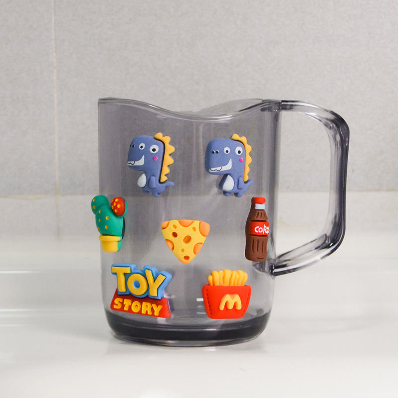 Kūrybingas burnos skalavimo puodelis, šepetėlis, puodelis, mielas plovimo puodelis, animacinis puodelis, kūdikio dantukų stiklainis, berniuko ir mergaitės puodelis, poros puodelis