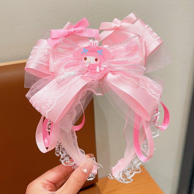 Vaikiška Kulomi plaukų juosta mergaitėms, mielas Sanrio kaspinas, animacinis kaspinas mergaitėms, nulaužtų plaukų juostos galvos apdangalas