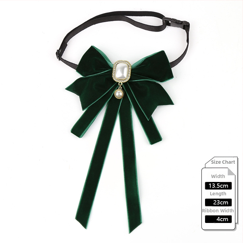 2024 m. nauja moteriška juodo kaklaraiščio kaspino apykaklė su gėlių marškinių apykakle, prancūziško kaspino ir akademijos stiliaus segtukas