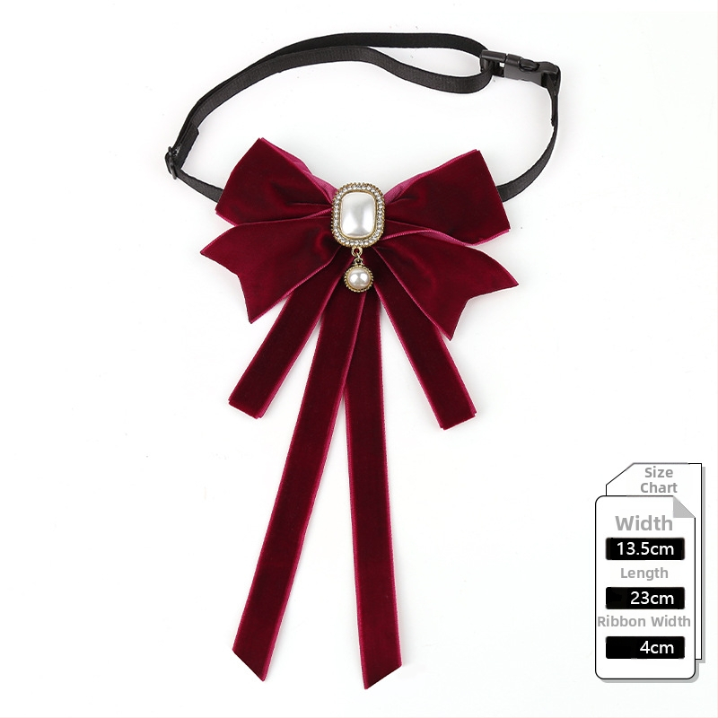 2024 m. nauja moteriška juodo kaklaraiščio kaspino apykaklė su gėlių marškinių apykakle, prancūziško kaspino ir akademijos stiliaus segtukas