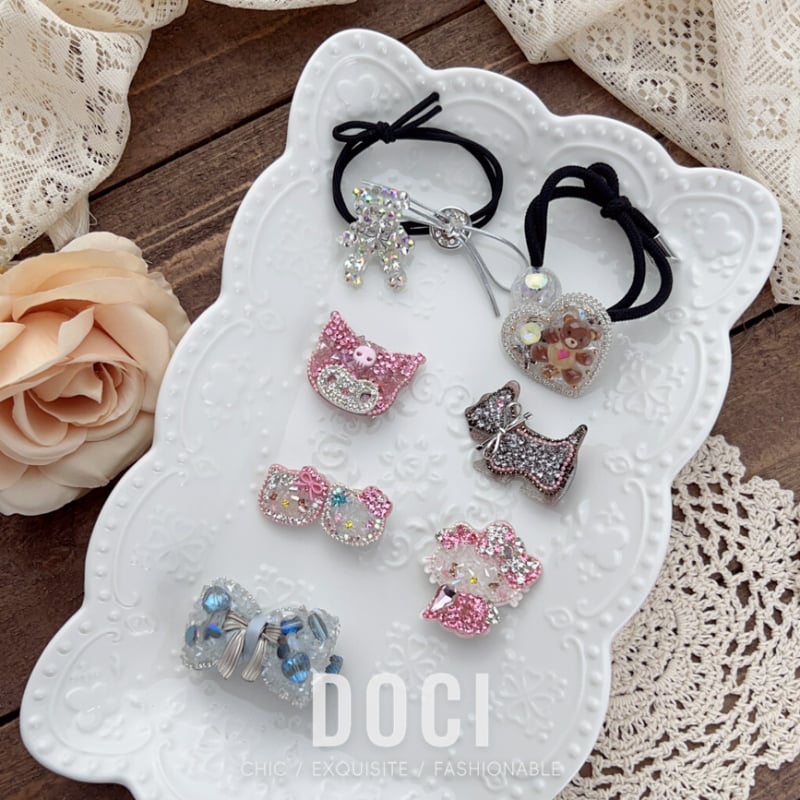 Sanrio Cartoon Bright Diamond Duckbill Clip păr clip dulce Girly breton păr rupt lateral clip cel mai ușor pentru potrivire păr clip nu dăunează părului