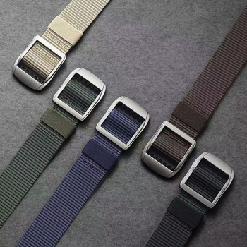 na zalihi veleprodaja muški najlonski platneni remen za vanjsku upotrebu s uzorkom bez rukava japanska kopča univerzalni trend prozračni tkani remen