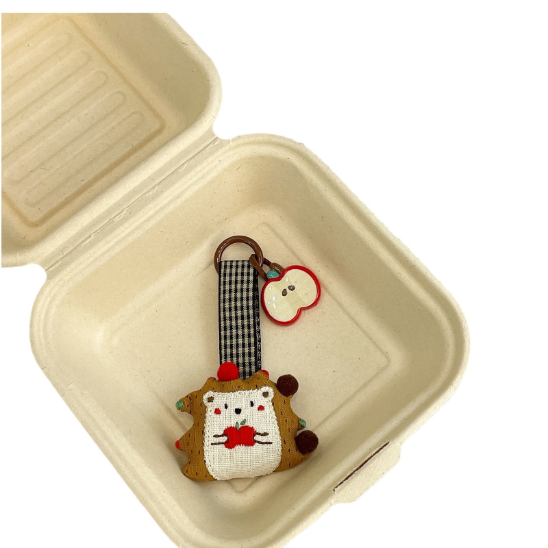 Κορεατικό στυλ νέο χαριτωμένο κρεμαστό κόσμημα αρκούδας με μαλακό χαριτωμένο τρισδιάστατο ύφασμα μικρό ζώο μπρελόκ τσάντα κρεμαστά αξεσουάρ