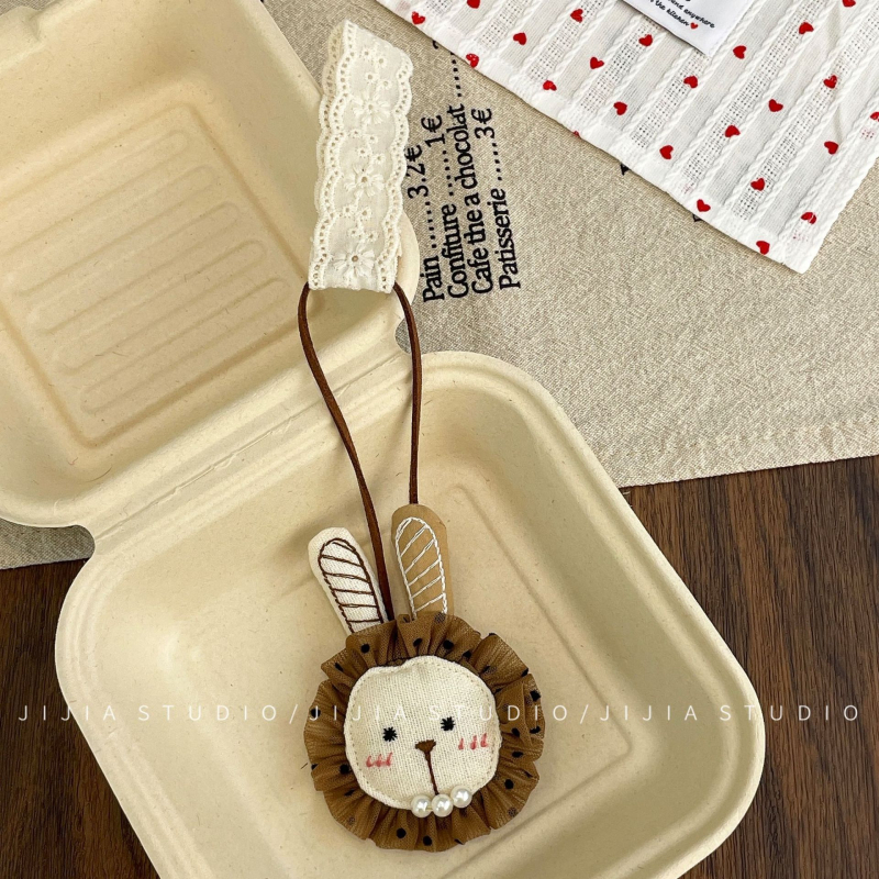 Κορεατικό στυλ νέο χαριτωμένο κρεμαστό κόσμημα αρκούδας με μαλακό χαριτωμένο τρισδιάστατο ύφασμα μικρό ζώο μπρελόκ τσάντα κρεμαστά αξεσουάρ