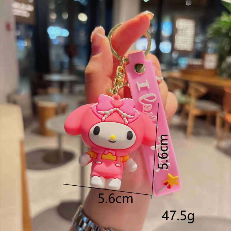 Animacinių filmukų „Sanrio“ raktų pakabukas Mielas „HelloKitty“ lėlių poros krepšys, pakabukas, raktų pakabukas, maža dovana