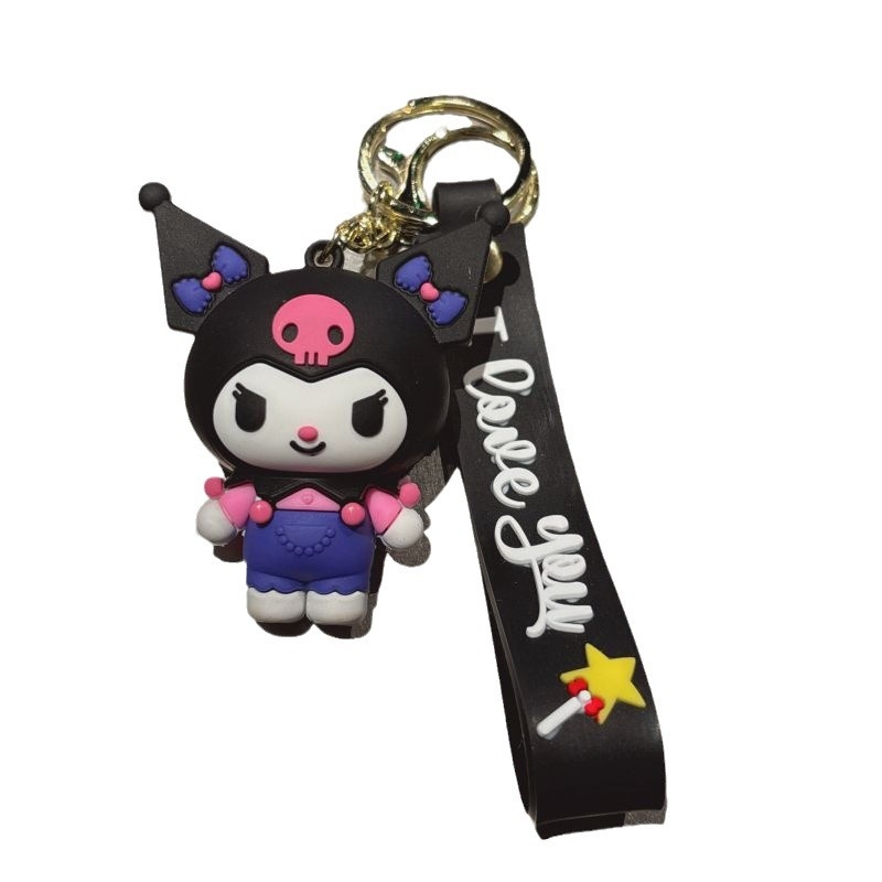 Animacinių filmukų „Sanrio“ raktų pakabukas Mielas „HelloKitty“ lėlių poros krepšys, pakabukas, raktų pakabukas, maža dovana