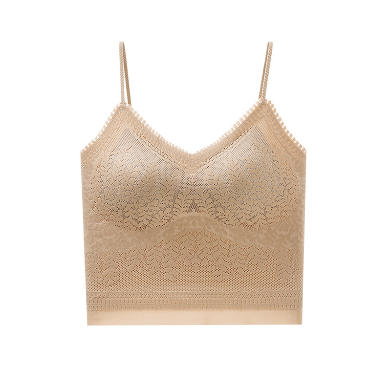 Uus stiil pitsist kuum tüdruk ilus seljaga jääsiidist aluspesu naiste vestiga ühes tükis rinnapadi kuum tüdruk sisemine kandmine välimine kandmisalus