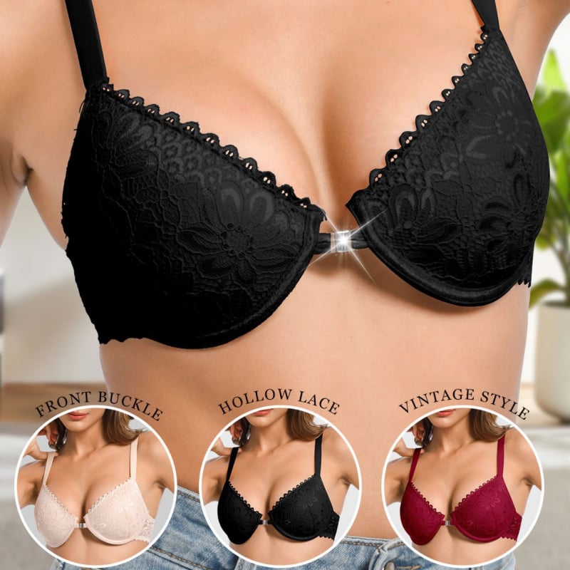 Lenjerie intimă pentru femei, curea de umăr reglabilă, din dantelă sexy, europene și americane, cataramă din față și spate, inel din oțel, Amazon, fierbinte, sutien, lenjerie intimă pentru femei