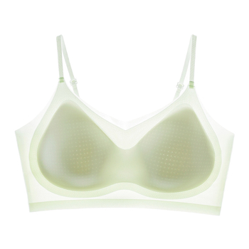 Suvine jääsiidist õmblusteta ilus seljaümbrisega rinnahoidja ühes tükis fikseeritud tassiga aluspesu naistele hingav ääreta rinnahoidjaümbris rinnahoidjaga üliõhuke