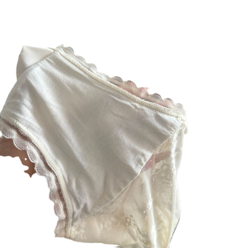 Ταϊλανδέζικο σέξι μπαρ ~ Γαλλικό καθαρό διαφανές κοριτσάκι με φιόγκο στη μέση και δαντέλα, μεταξωτό βαμβακερό εσώρουχο