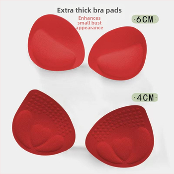Latekspuuvillast rinnahoidjapadjad, 6 cm paksendatud, väikeste rindade kortsutamiseks, selja ilu rõhutamiseks, asenduskäsnaga sisetükid, seksikas kortsutamine