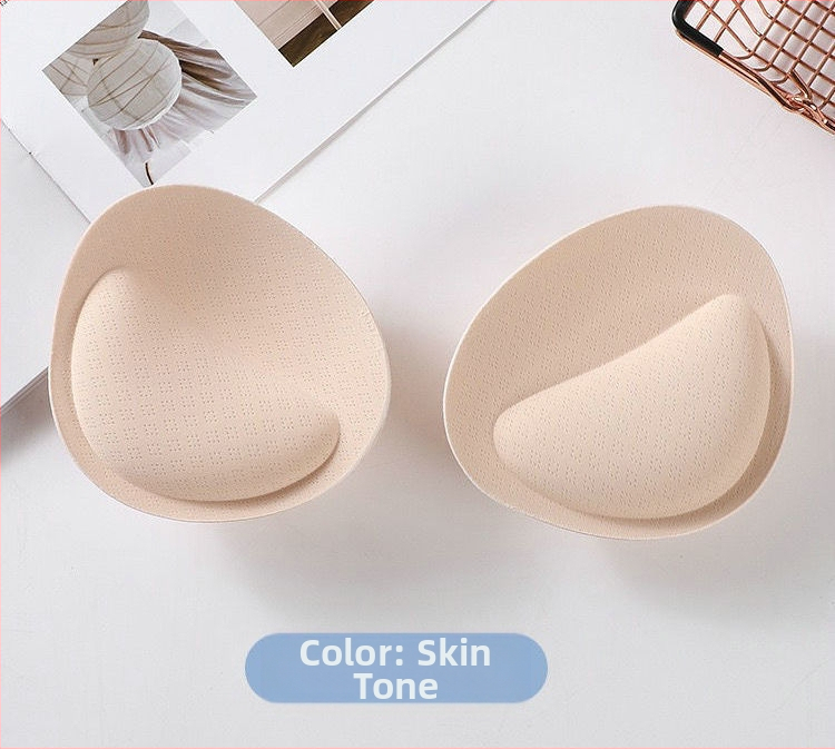 Latekspuuvillast rinnahoidjapadjad, 6 cm paksendatud, väikeste rindade kortsutamiseks, selja ilu rõhutamiseks, asenduskäsnaga sisetükid, seksikas kortsutamine