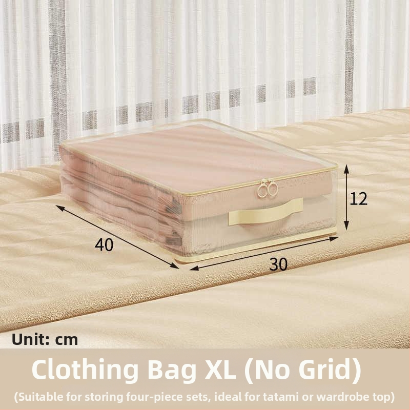 Voodipõhja sahtliga riiete hoiukast Läbipaistev nailonvõrgust hoiukott Majapidamisriiete lamekott Riided